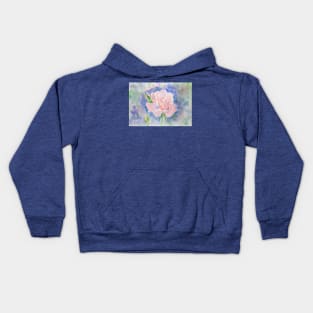 A pink rose Kids Hoodie